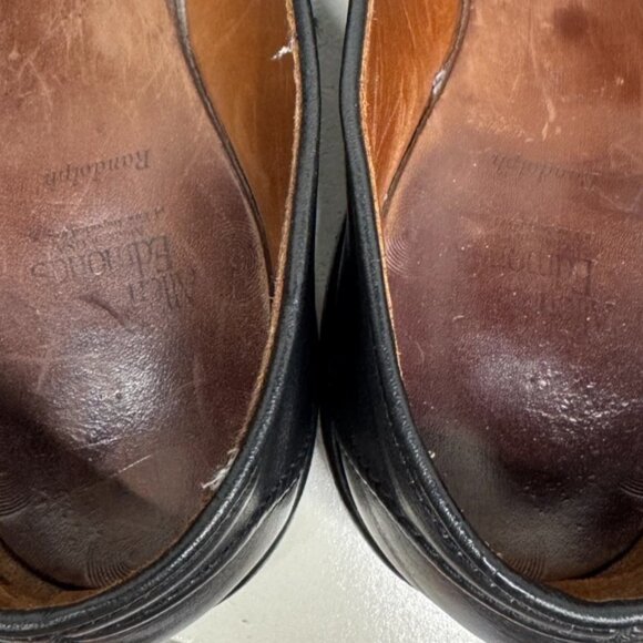 Allen Edmonds Randolph Black Leather Penny Loafers, Size 9.5 3E - Picture 5 of 8